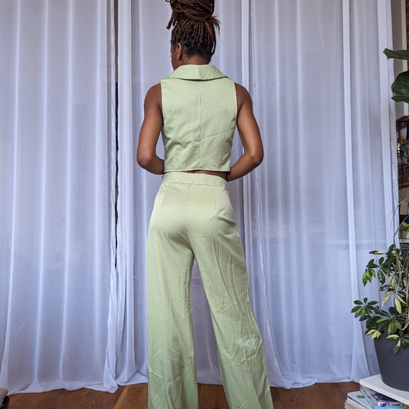 NWT Nasty Gal Mint Sleeveless Waistcoat - Picture 5 of 8